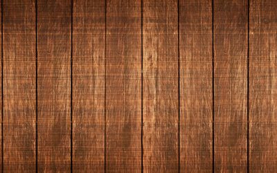 brun planches de bois, 4k, macro, brun texture de bois, de bois, de milieux, de textures, &#224; la verticale des planches de bois, fond brun