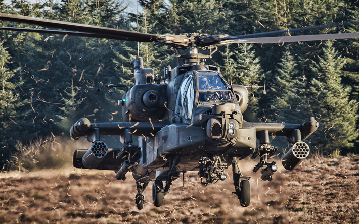 Boeing AH-64 Apache, HDR, combat helicopter, USAF, combat aircraft, AH-64 Apache, US army, United States Air Force