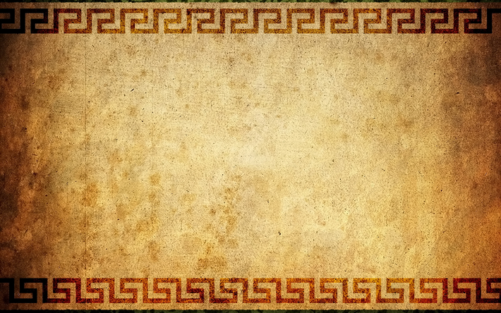 Egyptian texture, papyrus texture, old paper texture, Egyptian ornaments, retro background, backgrounds with ornaments, Egypt