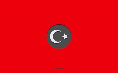Turkey national football team, red background, football team, emblem, UEFA, Turkey, football, Turkey national football team logo, Europe