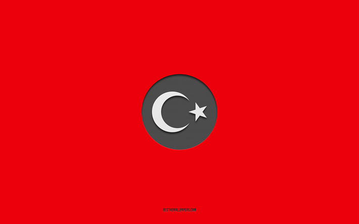 turkiets fotbollslandslag, r&#246;d bakgrund, fotbollslag, emblem, uefa, turkiet, fotboll, turkiets fotbollslandslags logotyp, europa