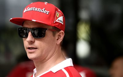 Kimi Raikkonen, la Formule 1, finnois, pilote de course, la Scuderia Ferrari, F1, course, 4k