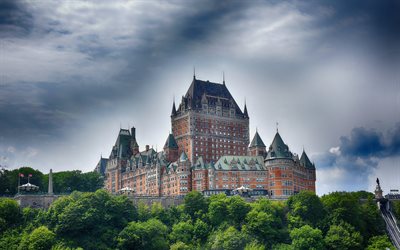 Chateau Frontenac, Grand Hotel, Medieval Castle, Quebec, Canada