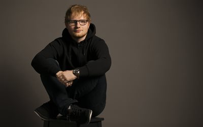 Ed Sheeran, 4k, fotoğraf &#231;ekimi, İngiliz şarkıcı, s&#252;per star, &#231;ocuklar