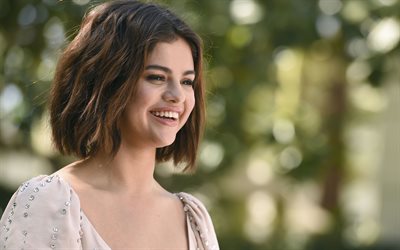 Selena Gomez, la sonrisa, la sesi&#243;n de fotos, 2018, la belleza, las superestrellas, cantante estadounidense, morena