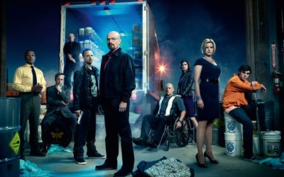 Breaking Bad, 4k, Series de TELEVISI&#211;N, actores de reparto, drama