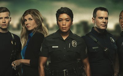9-1-1, American television series, 2018, all the characters, Angela Bassett, Peter William Krause, Connie Britton, Oliver Stark, Evan Buckley, Abby Clark, Bobby Nash, Athena Grant, Henrietta Wilson