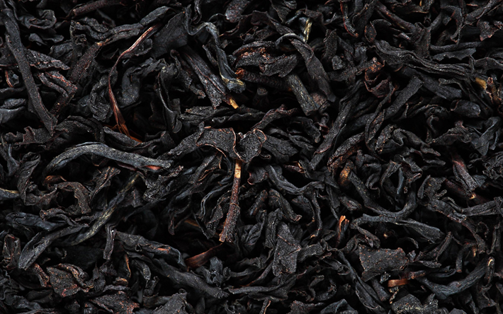 black tea texture, dry tea leaves texture, black tea background, tea leaves