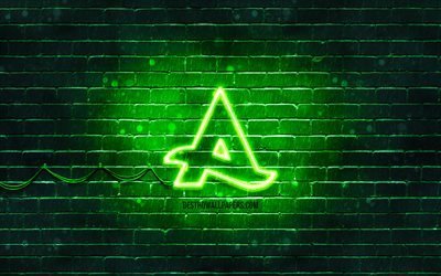Afrojackグリーン-シンボルマーク, 4k, superstars, オランダDj, 緑brickwall, Afrojackロゴ, Nick van de壁, Afrojack, 音楽星, Afrojackネオンのロゴ
