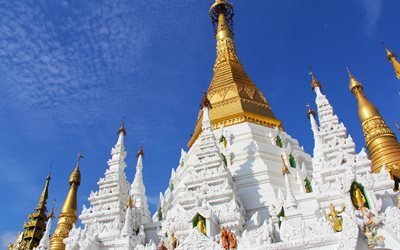 Singuttara Hill, Yangon, pagoda, Theingottara Hill, Myanmar, Buddhist temple, landmark, temple, Burma, Shwedagon Pagoda