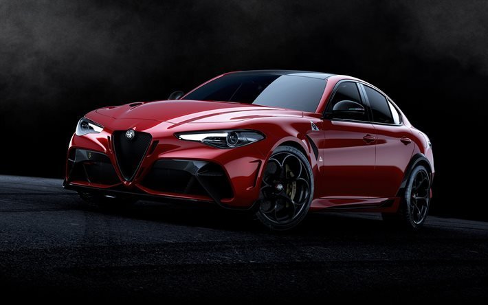 Alfa Romeo Giulia GTA, la oscuridad, supercars, 2020 coches, tuning, 2020 Alfa Romeo Giulia, los autos italianos, Alfa Romeo