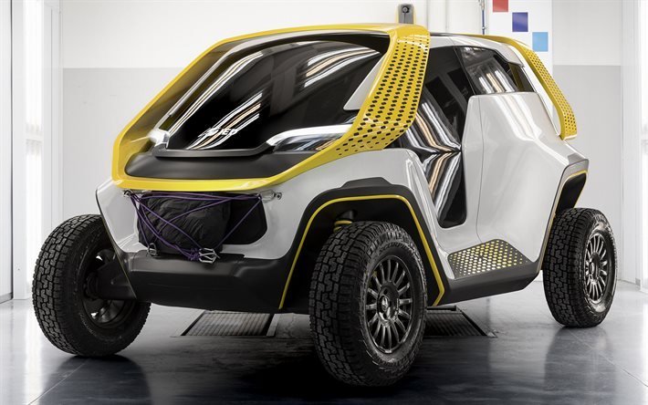 IED Tracy, 2020, urban electric car, front view, futuristic cars, cars of the future, Geneva Motor Show