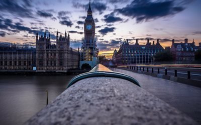 Westminster Bridge, english cities, Big Ben, english landmarks, London, England, Great Britain