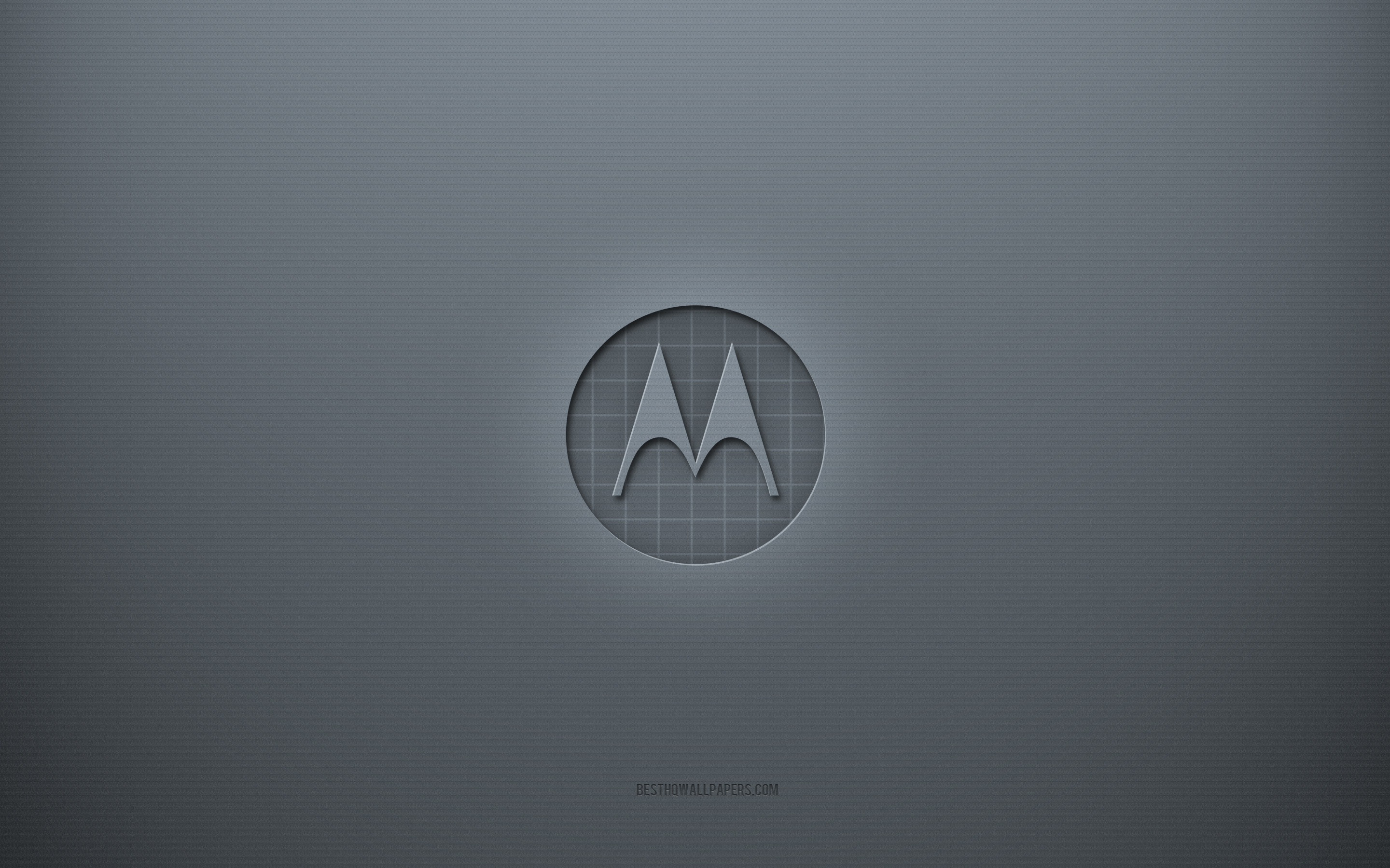 Descargar fondos de pantalla Logo de Motorola, fond créatif gris, emblème  de Motorola, texture de papier gris, Motorola, fond gris, logo 3d de  Motorola monitor con una resolución 2880x1800. Imagenes de escritorio