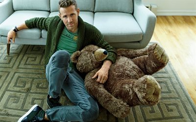 4k, Ryan Reynolds, 2018, GQ Magazine, photoshoot, movie stars, canadian actor, Hollywood, superstars, guys