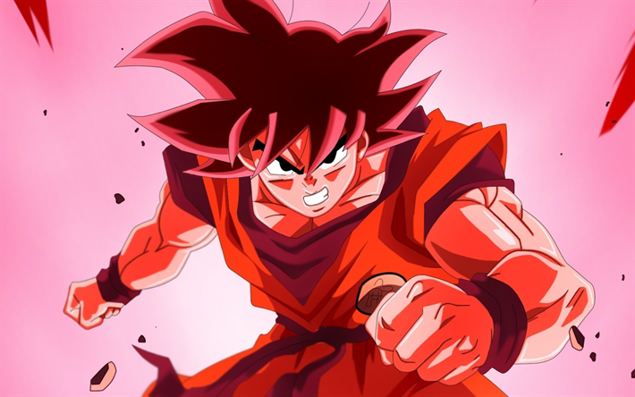Super Saiyajin de la Rosa, el arte, fighter, Dragon Ball Super, Negro Goku, manga, DBS, Dragon Ball, Goku