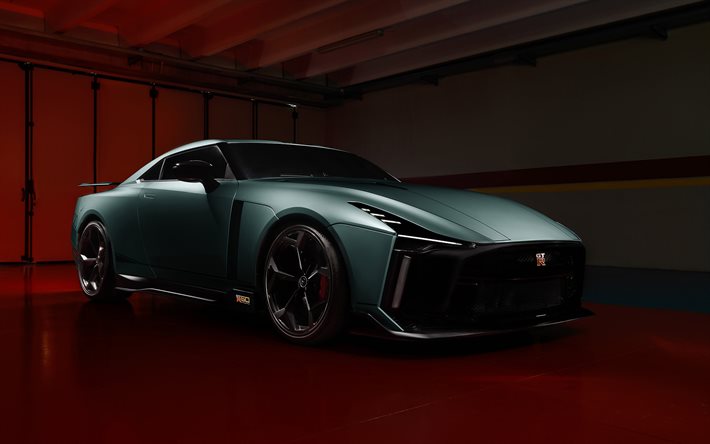 2021, Nissan GT-R50, Italdesign, 4k, front view, exterior, sports coupe, american sports cars, Nissan