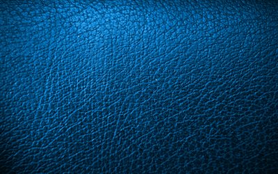 en cuir bleu arri&#232;re-plan, 4k, de cuir, de motifs, de textures de cuir, turquoise en cuir texture, fonds bleus, de milieux, de la macro, du cuir