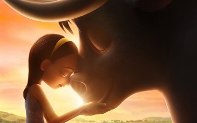 Ferdinand, 2017, New cartoons, poster, The history of Ferdinand, buffalo