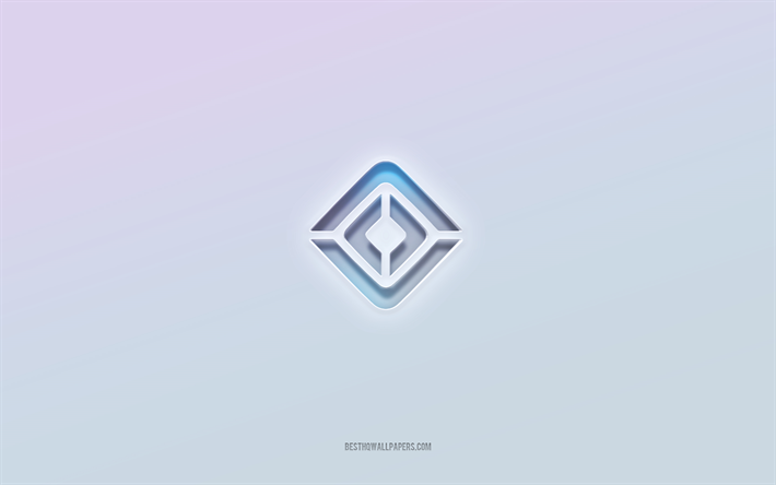 Rivian logo, cut out 3d text, white background, Rivian 3d logo, Rivian emblem, Rivian, embossed logo, Rivian 3d emblem