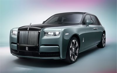 Rolls-Royce Phantom, 4k, studio, 2022 cars, luxury cars, 2022 Rolls-Royce Phantom, Rolls-Royce