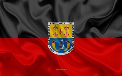 Drapeau du d&#233;partement de Cucuta, 4k, texture de la soie, d&#233;partement de Cucuta, Cucuta, d&#233;partement colombien, drapeau de Cucuta, Colombie