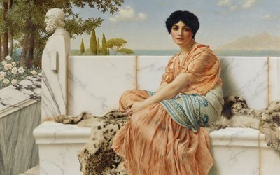 daydreaming, british artist, reverie, 1904