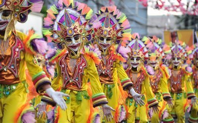 feriados, festival, mascara, filipinas