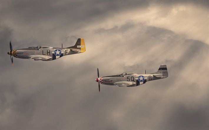 pohjois-amerikan, mustang, airshow, p-51d