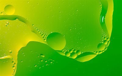 drops, yellow, water, green, texture