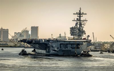 porte-avions, l&#39;USS George Bush, le CVN 77, l&#39;US Navy, &#233;tats-unis