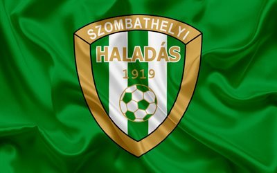 Haladas fc, Hungarian football team, emblem, Haladas logo, silk flag, Szombathely, Hungary, football, Hungarian football league