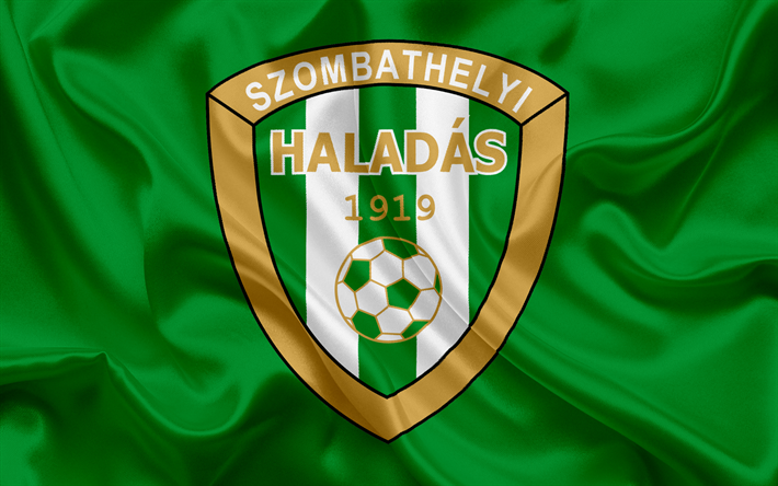 Haladas fc, Unkarin jalkapallojoukkueen, tunnus, Haladas logo, silkki lippu, Szombathely, Unkari, jalkapallo, Unkarin football league