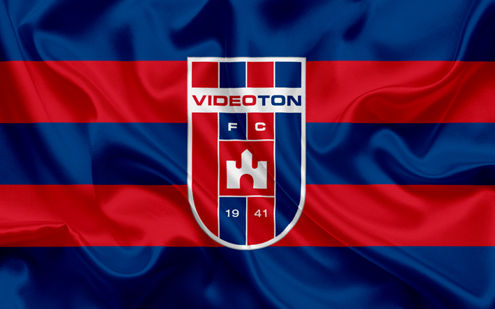 Videoton FC, Ungersk Fotboll Club, emblem, logotyp, silk flag, Szekesfehervar, Ungern, fotboll, Ungerska cupen