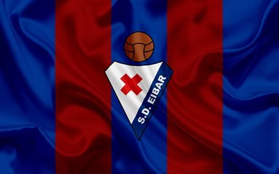 Eibar fc, football club, emblem, Eibar logo, La Liga, Eibar, Spain, LFP, Spanish Football Championships