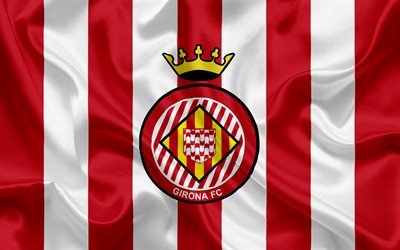Girona FC, football club, emblem, Girona logo, La Liga, Girona, Spain, LFP, Spanish Football Championships