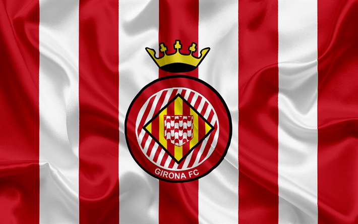 Girona FC, club de f&#250;tbol, emblema, logotipo de Girona, La Liga, Girona, Espa&#241;a, de la LFP, los Campeonatos de F&#250;tbol espa&#241;ol