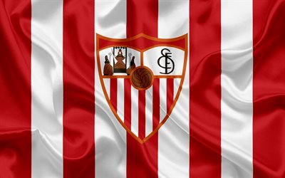 Sevilla FC, professional football club, Sevilla emblem, logo, La Liga, Sevilla, Spain, LFP, Spanish Football Championships