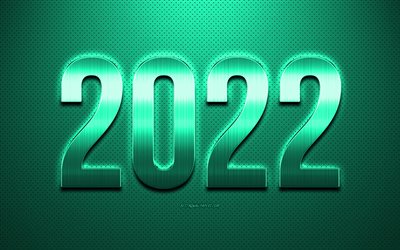 2022 Uusi vuosi, Turkoosi 2022 tausta, Hyv&#228;&#228; Uutta Vuotta 2022, Turkoosi nahkarakenne, 2022 k&#228;sitteet, 2022 tausta, Uusi 2022 Vuosi