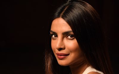 Priyanka Chopra, Indian actress, Bollywood, beautiful eyes, makeup, Indian women