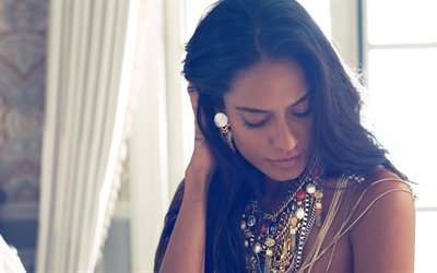 Lisa Haydon, Indian actress, 4k, fashion model, beautiful Indian jewelry, makeup, brunette, Bollywood, beautiful women, Indian women
