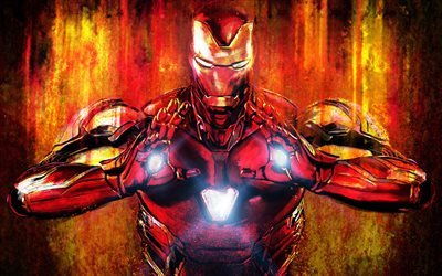 4k, Iron Man, 2019 film Avengers Finale di partita, caratteri, Avengers 4, IronMan