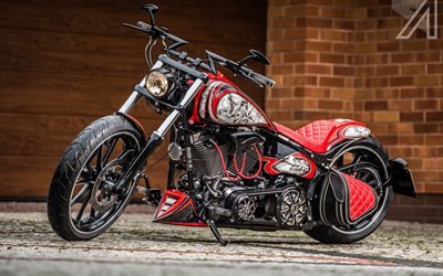 Harley-Davidson Softail Breakout, chopper, fresco di moto, moto americane, Harley-Davidson
