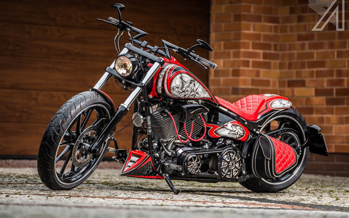 Harley-Davidson Softail Breakout, chopper, cool moto, american motos, Harley-Davidson