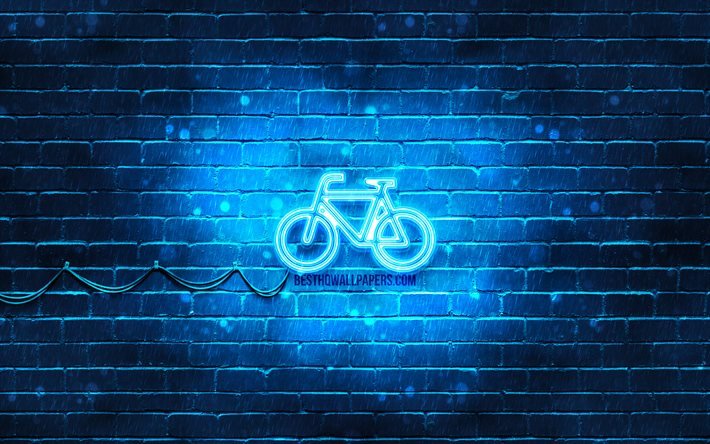 ダウンロード画像 自転車ネオンアイコン 4k 青い背景 ネオン記号 自転車 Creative クリエイティブ ネオンアイコン 自転車サイン 交通標識 自転車アイコン トランスポートアイコン フリー のピクチャを無料デスクトップの壁紙