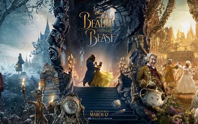 La bella e la Bestia, 2017, poster, 17 Marzo, Emma Watson, Belle