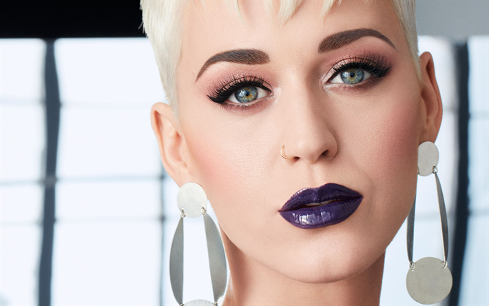 4k, Katy Perry, 2018, portrait, beaut&#233;, Cover Girl, superstars, chanteuse am&#233;ricaine
