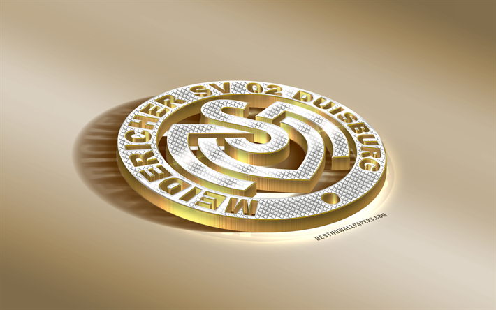 FC Magdeburg, Alem&#227;o clube de futebol, ouro prata logotipo, Magdeburg, Alemanha, 2 Bundesliga, 3d emblema de ouro, criativo, arte 3d, futebol