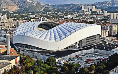 El estadio Vel&#243;dromo de Marsella, Francia, el Olympic de Marsella estadio, ingl&#233;s estadio de f&#250;tbol, el Naranja Vel&#243;dromo