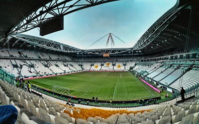 Juventus Stadyumu, Torino, boş stadyum, Allianz Stadyumu, Futbol Stadyumu, futbol, Juventus Arena&#39;da, İtalya, yeni stadyum, stadyumlar, İtalyan Juventus